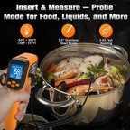 Infrared Thermometer Temperature Gun, Non-Contact Digital Laser Temp -58°F to - Image 4