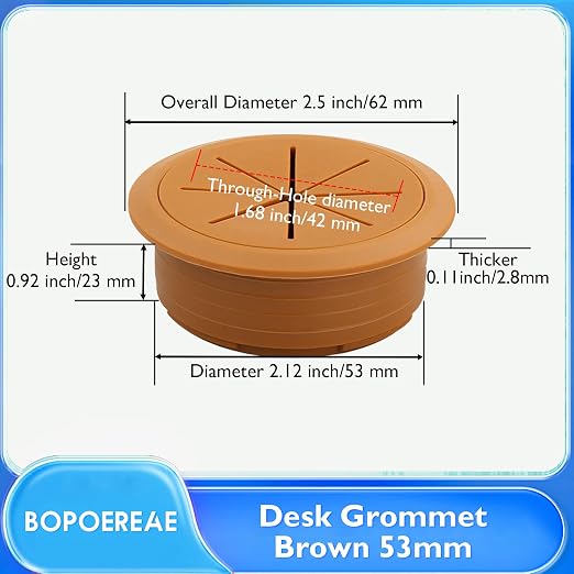 Desk Grommet 2-1/16", Desk Hole Cover - Image 8