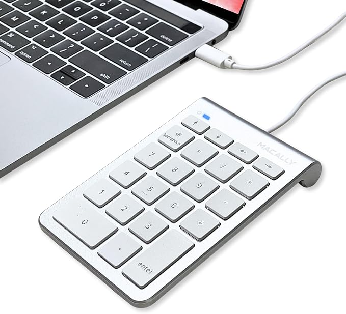USB C Wired Number Pad for Mac by Macally