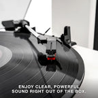 Victrola Montauk Vinyl Record Player, 3-Speed Belt Driven Turntable - Image 8