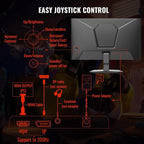 SANSUI Gaming Monitor, 24 Inch 200Hz 180Hz, FHD 1080P 1ms 110% sRGB Computer - Image 6