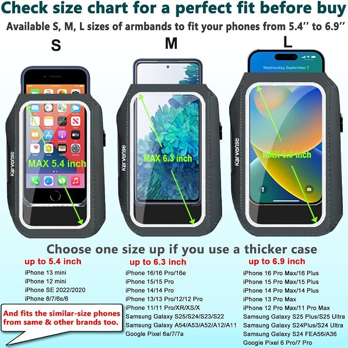 Phone Holder for Running-Arm Band for Running for iPhone & Samsung Galaxy - Image 4