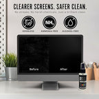 Delete Screen Cleaner Spray Kit, 4 Pack, 2oz Bottle and 12"x12" Microfiber - Image 2