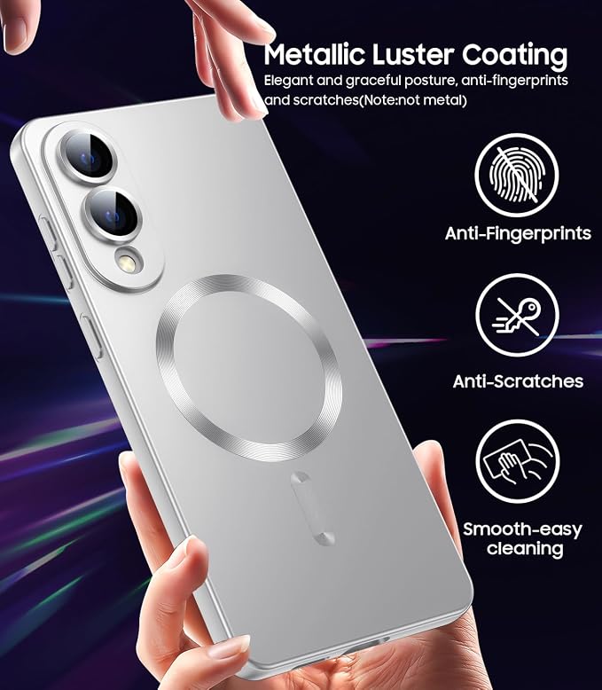 Magnetic for Samsung Galaxy S25 Edge Case Slim Soft Silicone Bumper Shockproof - Image 5