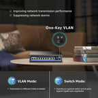 11-Port PoE Gigabit Switch, 8 PoE+ Port, 2 Gigabit Uplink, 1 SFP Port, 120W AI - Image 6