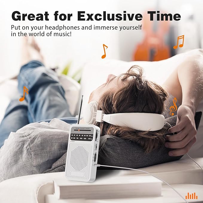 Portable Radio AM FM with Best Reception, Goodes Transistor Radio with Loud - Image 5