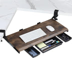 ETHU Keyboard Tray Under Desk, Ergonomic Corner Keyboard Tray by ETHU