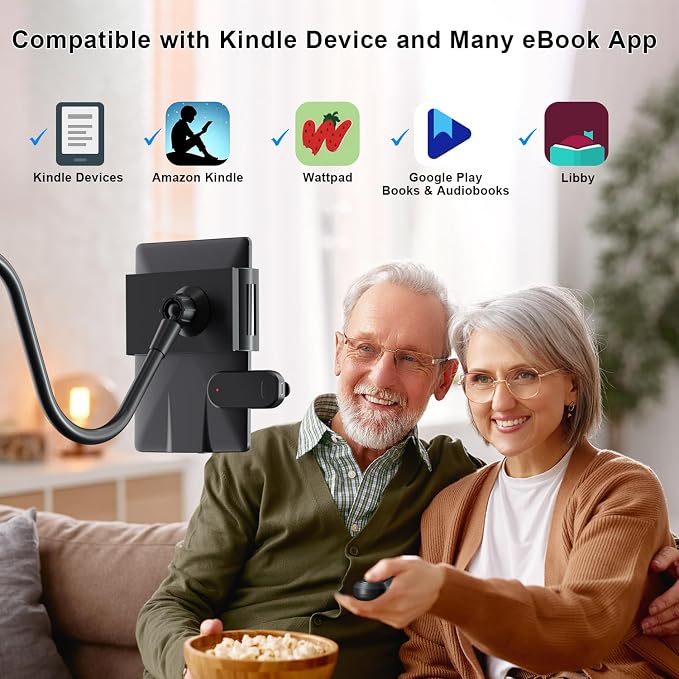 Gooseneck Tablet Holder for Kindle Reading in Bed - Image 4