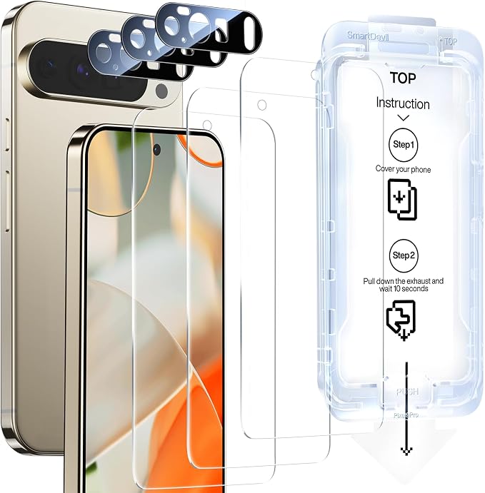SMARTDEVIL [3+1 Pack Screen Protector by SmartDevil