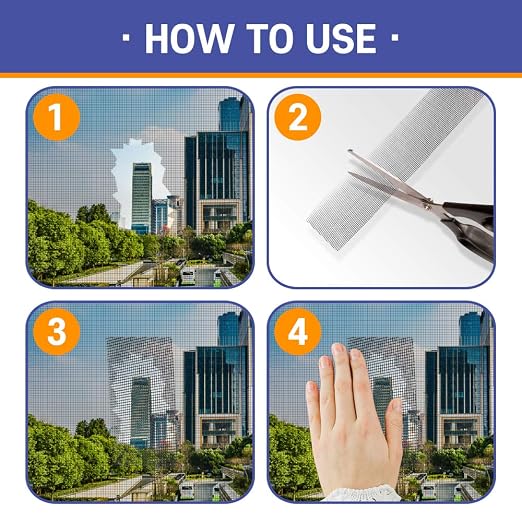 HA SHI Screen Repair Kit for Windows or Doors 3-Layer Strong Adhesive Tape - Image 2