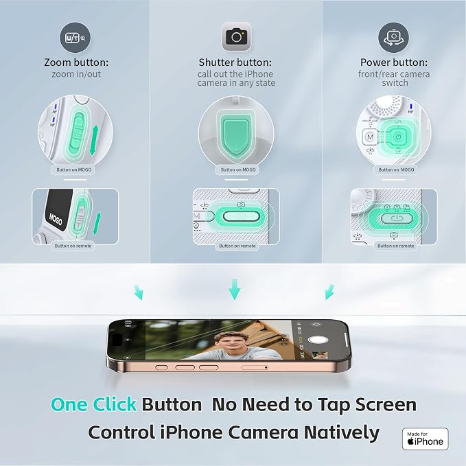 Only for iPhone, MOGO Gimbal Stabilizer for iPhone Stabilizer for Video - Image 5