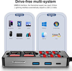 8in1 SD Card Reader, Aluminum Multi Memory Card Carrying Box - Image 5