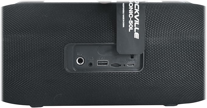 Rockville SONIC-50L Portable Bluetooth Speaker, 50W Stereo Sound, Dual LED Rings - Image 9