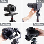Camera Quick Release Plate Kit, w 1/4" to 3/8" Screw Thread, Quick Release - Image 3
