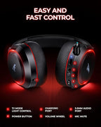Wireless Gaming Headset， 7.1 Surround Sound， 2.4Ghz USB Gaming Headphones - Image 8