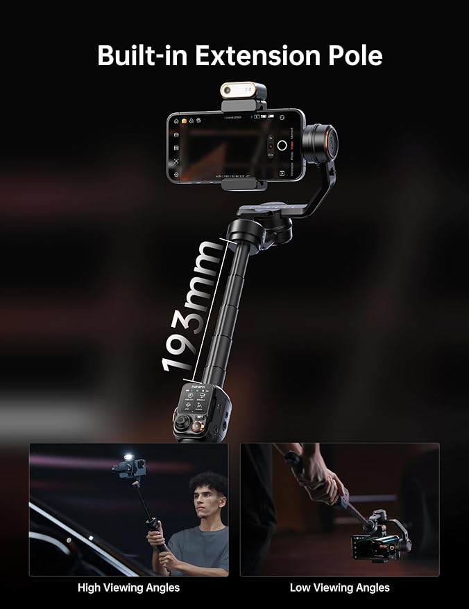 Hohem iSteady M7 Smartphone Gimbal Stabilizer, AI Tracking Sensor - Image 4