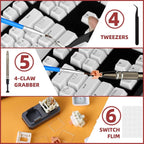 YIMAGUJRX RUNJRX 44 Keyboard Switches Acrylic Lube Station, Switch Films 120Pcs - Image 4