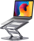 Adjustable Laptop Stand with 360 Rotating Base, Stable Computer Stand by Aoevi