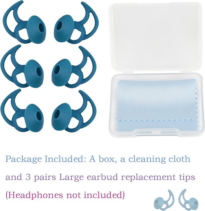Earbud Covers Silicone Tips Replacement Earbud Tips Compatible - Image 3