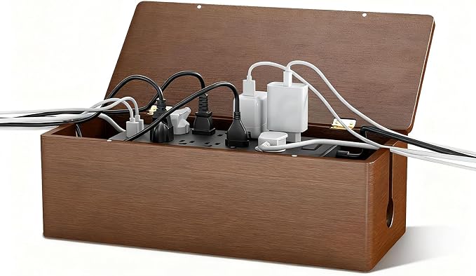 Delamu Wooden Cable Management Box by DELAMU