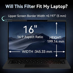 Magnetic 16 Inch Laptop Privacy Screen - Image 7