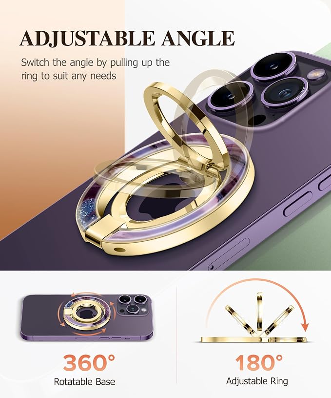 GVIEWIN Magnetic Phone Ring Holder, Compatible - Image 3