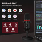 AUDIOPRO USB Microphone, Computer Condenser Gaming Mic - Image 3