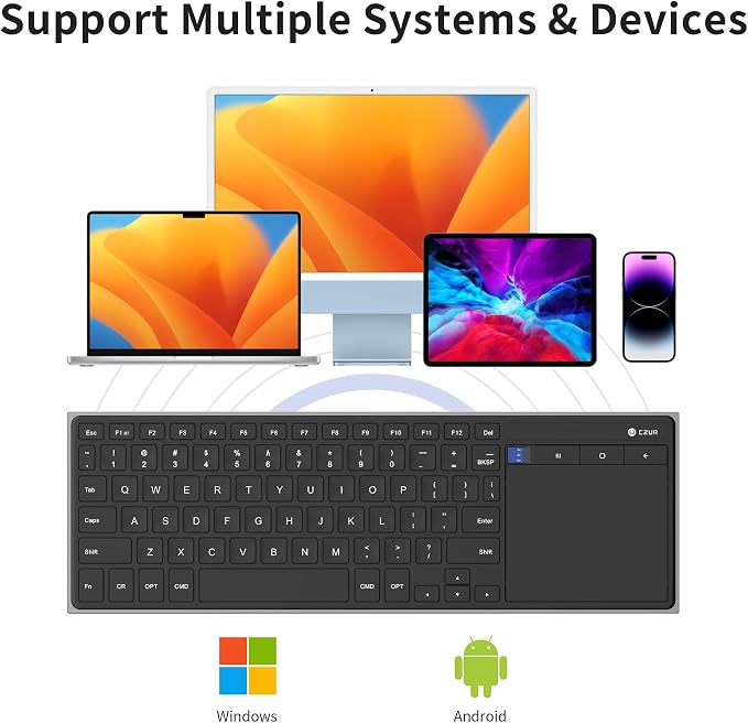 CZUR Rechargeable Bluetooth Keyboard - Image 3