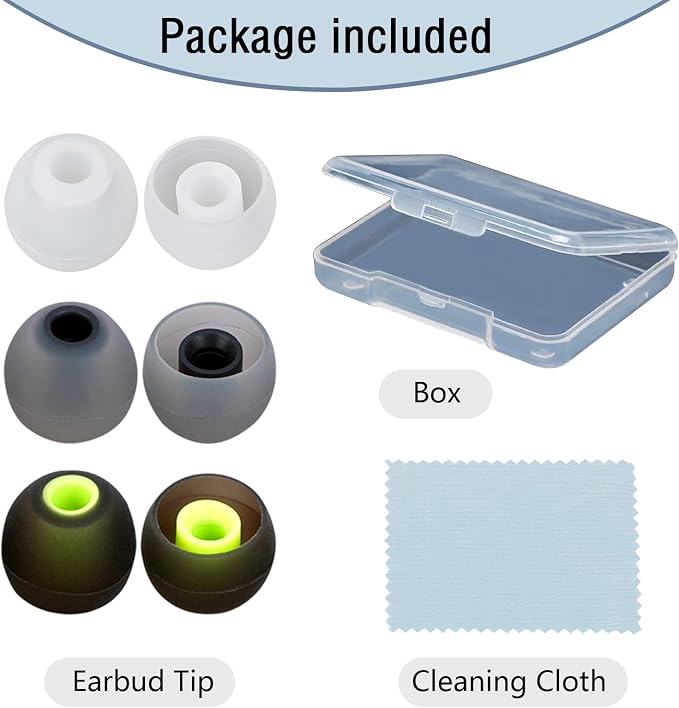Earbud Replacement Tips Silicone Earbud Covers Fit - Image 7