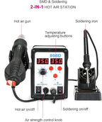 CREWORKS 2 in 1 SMD Soldering Iron & Hot Air Rework Station - Image 3