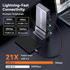 TobenONE DisplayLink Docking Station 4 Monitors, 20-in-1 Quad 4K@60Hz HDMI - Image 5
