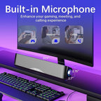 Computer Speakers, HiFi Sound Quality Computer Sound Bar, USB Powered PC - Image 5