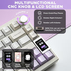 YUNZII AL80 Wireless Mechanical Keyboard, Full Aluminum CNC, Smart LCD Display - Image 7
