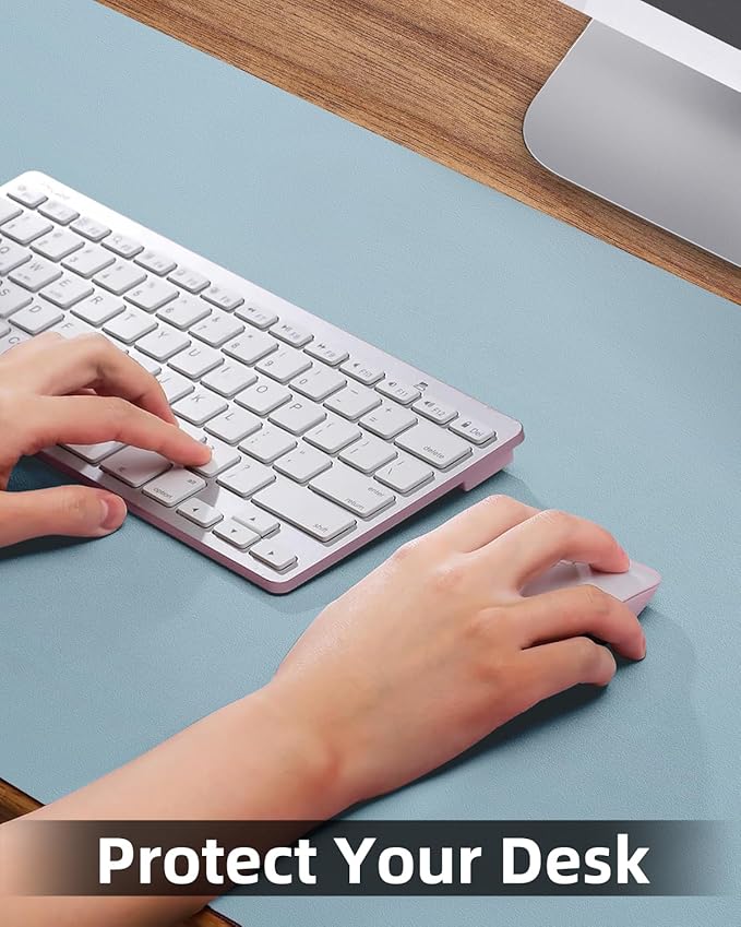 Non-Slip Desk mat, PULeather Desk Pad Protector, Office Desk Mat, Large Mouse - Image 4