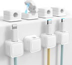 Cord Organizer Holder, 8 Pack Magnetic Desk Cable Clips Management, Hide Phone - Image 8