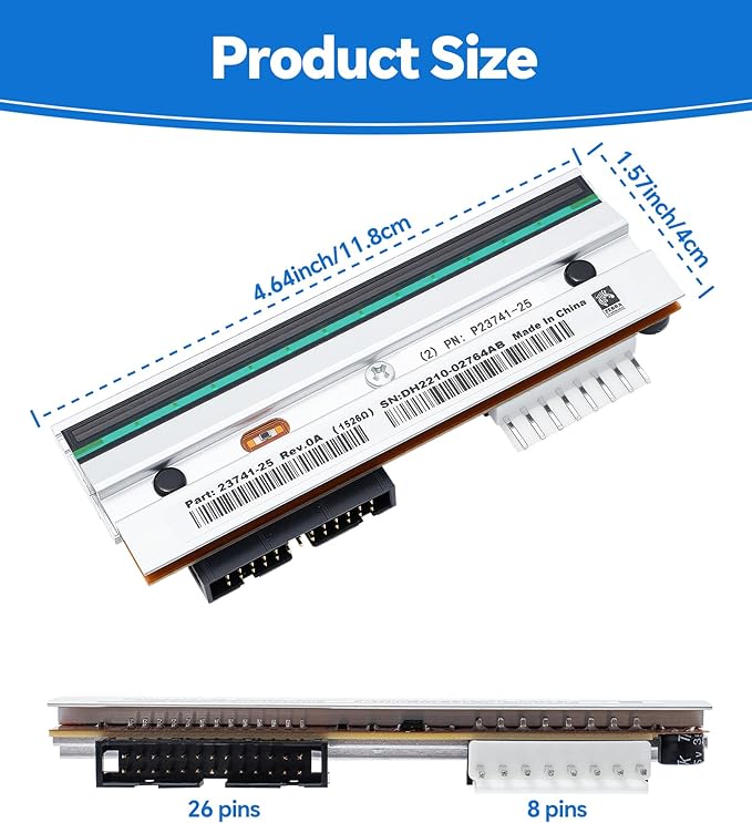 P1004232 Genuine Printhead for Zebra 110Xi4 110XiIV, New OEM Print Head - Image 7