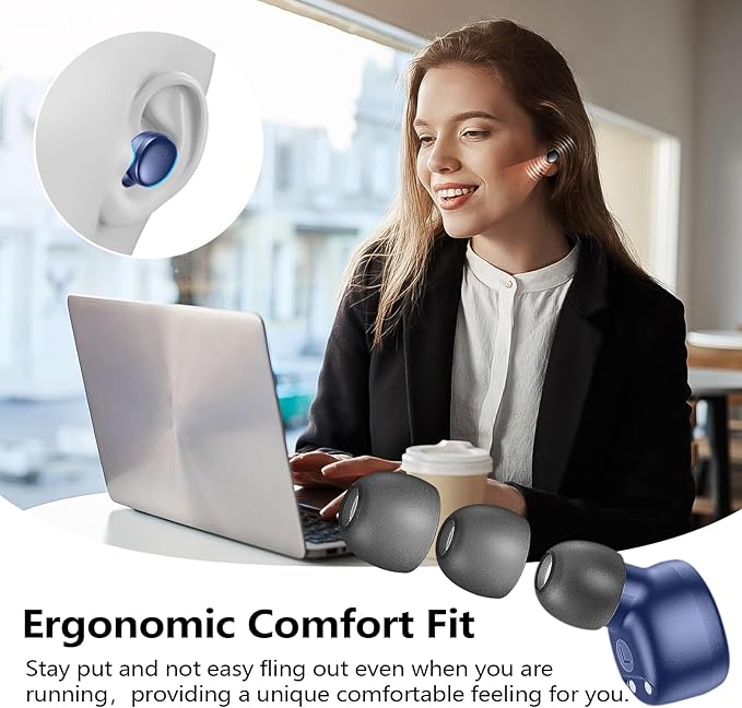 kurdene Wireless Earbuds Bluetooth 5.3 in Ear Buds Light Weight Headphones - Image 3