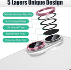 AGVEE 3+3 6 Pack for iPhone 16 6.1" / 16 Plus 6.7" Camera Lens Cover Protector - Image 7