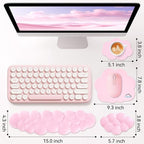 Cloud Wrist Rest for Computer Keyboard, 4-in-1 Memory Foam Leather Cloud - Image 7