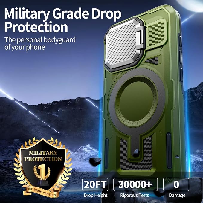 Camera Stand Case for iPhone 16 Plus, 2024 Version Military Grade Protective - Image 4