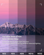 67mm Variable ND2-32 Filter for iPhone/DSLR - Image 2