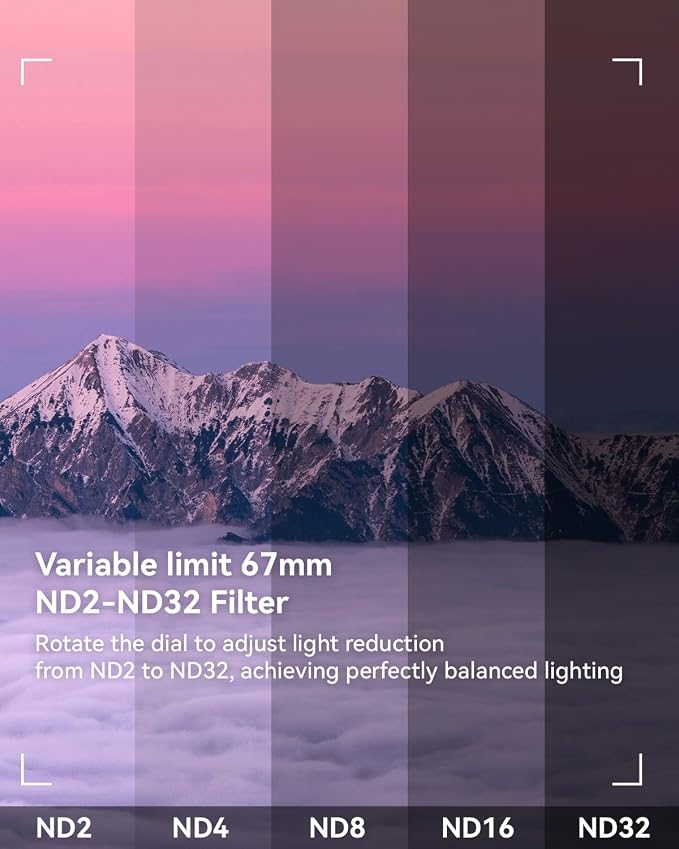 67mm Variable ND2-32 Filter for iPhone/DSLR - Image 2