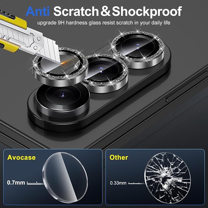 for Samsung Galaxy Z Fold 7 Camera Lens Protector, Individual Metal Ring - Image 3