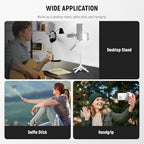 NEEWER Selfie Stick with Detachable Bluetooth Remote Shutter, Lightweight - Image 3