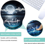 Mouse Pad with Wrist Support, Ergonomic Mouse Pad with Memory Foam Wrist Rest - Image 3