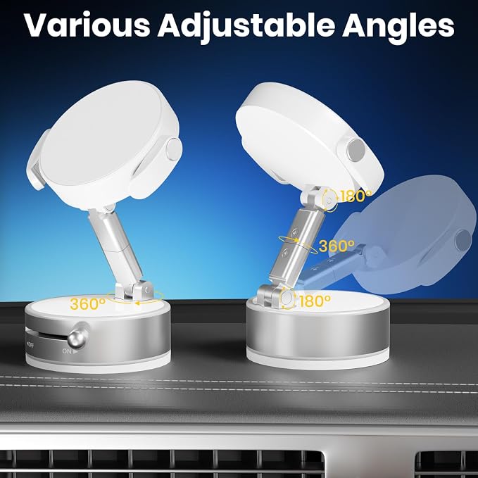 Upgraded 360° Adjustable Vacuum Magnetic Phone Holder, Vacuum Magnetic Suction - Image 6