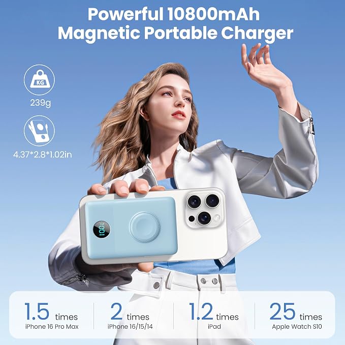 Magnetic Portable Charger 10800mAh - Image 2