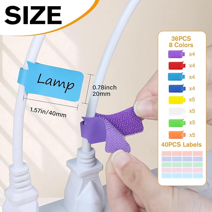 36Pcs Large Cable Labels - Image 2