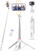 Selfie Stick Tripod with 2 Light, 3 Light Modes & 6 Brightness Levels by SelfieShow