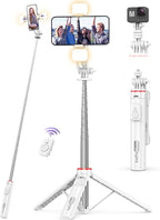 Selfie Stick Tripod with 2 Light, 3 Light Modes & 6 Brightness Levels by SelfieShow
